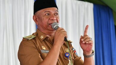 Bupati Boltim Oskar Manoppo wanti-wanti camat dan sangadi jangan gegebah gunakan dana desa (Dandes) program ketahanan pangan