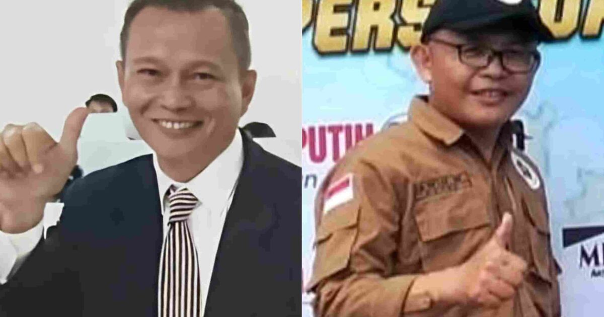 Ketua SPRI Sulut Deky Geruh (kiri) dan Ketua PWI Boltim Erwin Winerungan soroti etika jurnalistik.