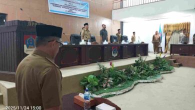 Rapat Paripurna ke-31 DPRD Boltim penyampaian rekomendasi Pansus sengketa lahan HGU PT Ranomut