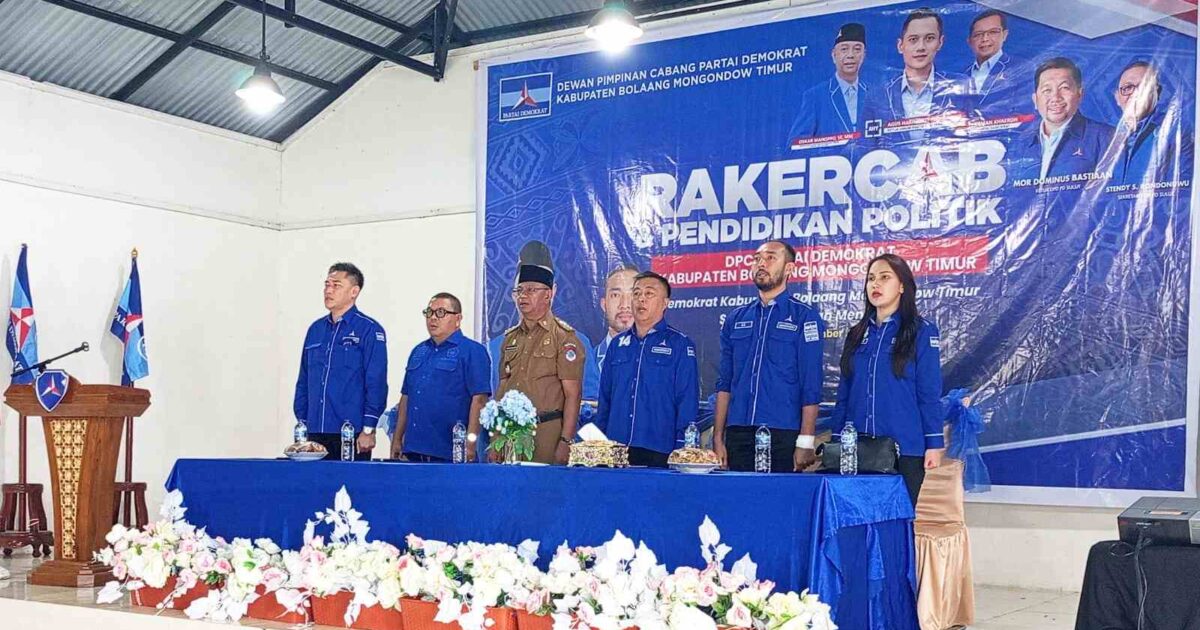 Rakercab dan pendidikan politik Partai Demokrat Boltim di Goba Molunow Danau Tondok Mooat