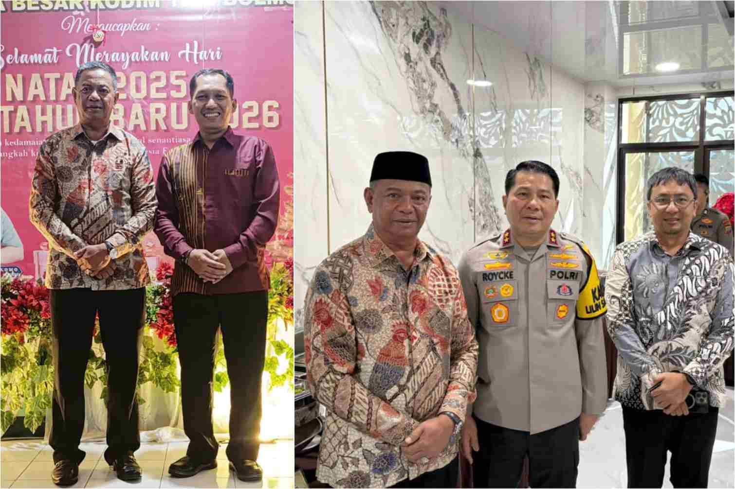 Safari Natal Bupati Boltim Oskar Manoppo bersama Forkopimda Sulut