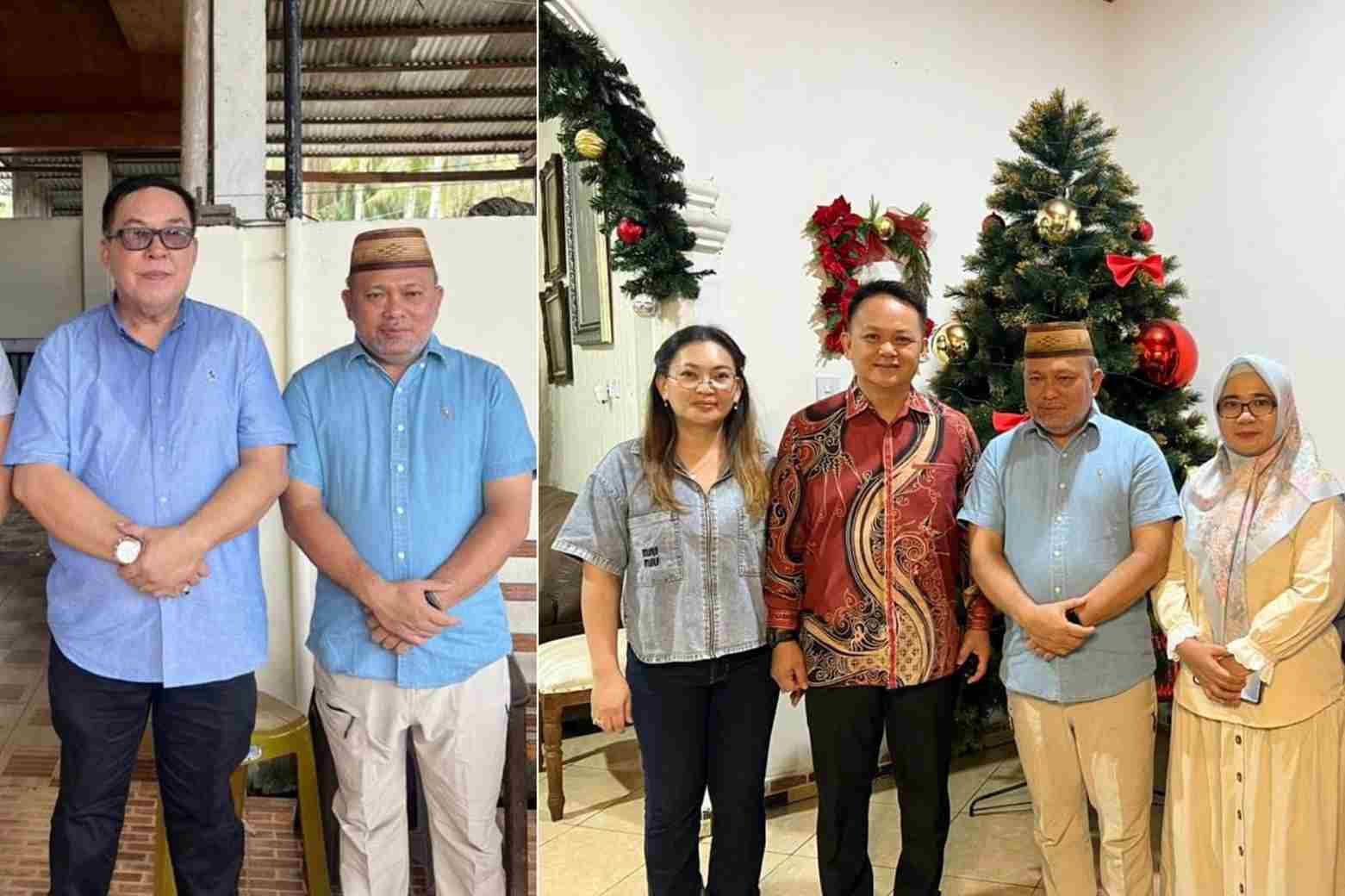 Wakil Ketua DPRD Boltim Medy Lensun menerima safari Natal DPRD