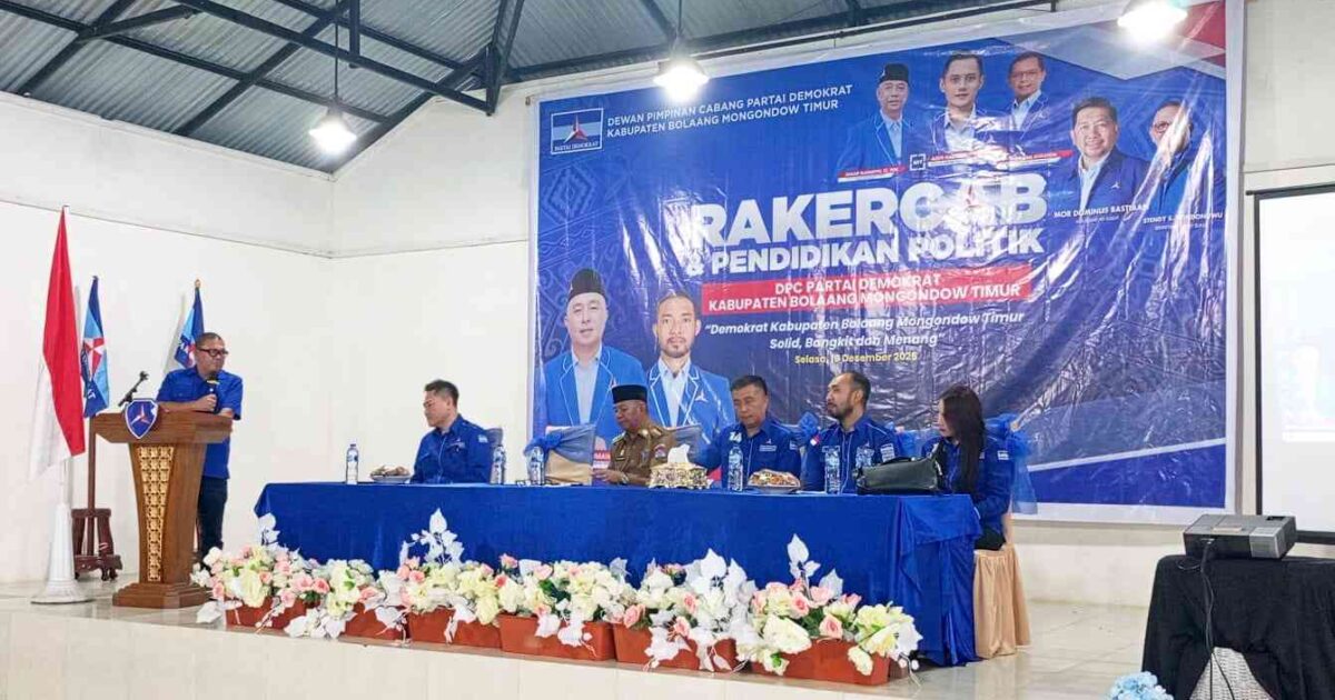 Sekretaris DPD Demokrat Sulut Stendy Rondonuwu minta kader Demokrat Boltim dukung Prabowo Subianto dan Yulius Selvanus