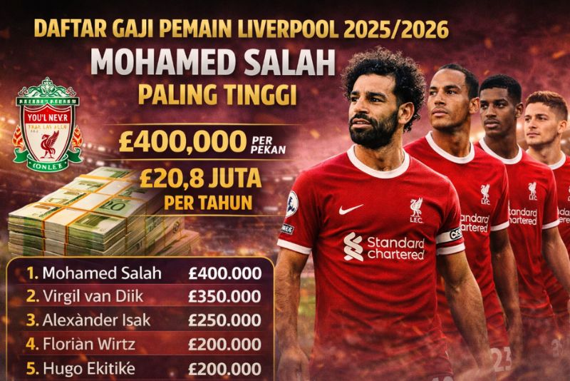 Gaji pemain Liverpool 20252026