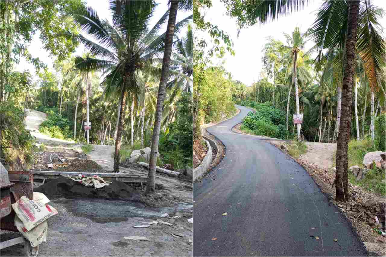 Akses menuju wisata Batu Buaya Boltim