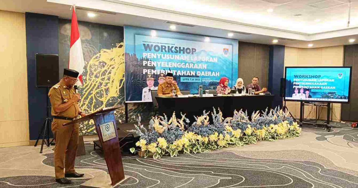 Bupati Boltim Oskar Manoppo membuka Workshop Penyusunan LPPD Tahun 2025