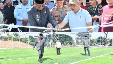 Bupati Boltim Oskar Manoppo resmikan Sport Center di Tutuyan dan Togid