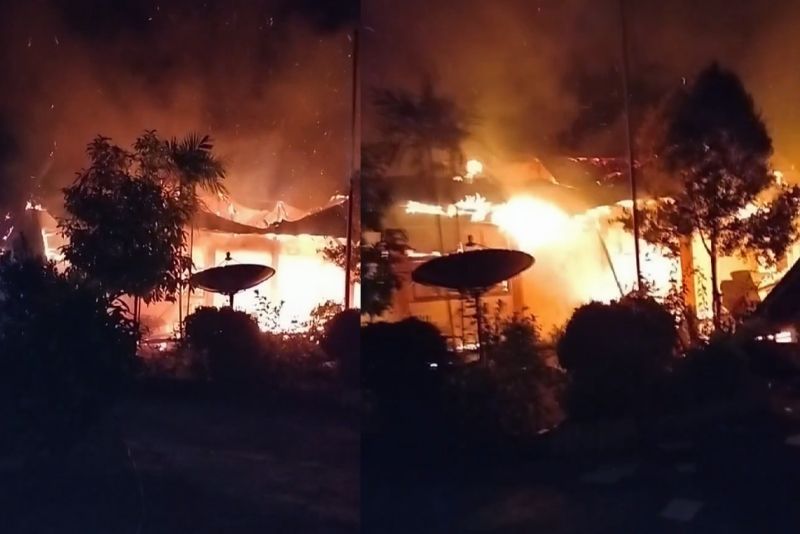 kebakaran SMPN 7 Boltara