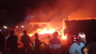 Kebakaran rumah warga di Dusun III, Desa Modayag, Boltim