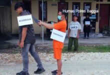 Rekonstruksi pembunuhan di Banggai