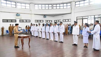 Wabup Boltim Argo Sumaiku lantik 11 Penjabat (Pj) Kepala Desa atau Sangadi