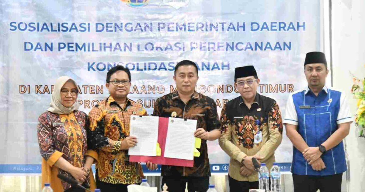 Wabup Argo Vinsensius Sumaiku mengikuti Sosialisasi Konsolidasi Tanah 2026 di Kantor Bupati Boltim