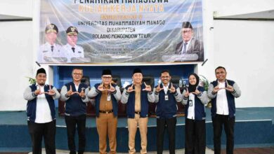 Wabup Argo Sumaiku menghadiri penarikan KKN UMM di Boltim tahun 2026