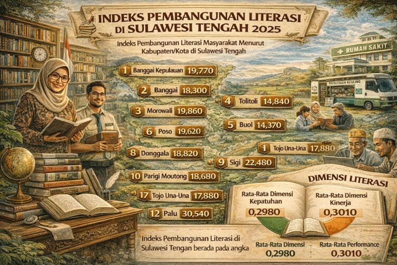 Indeks Literasi Masyarakat Sulawesi Tengah 2025