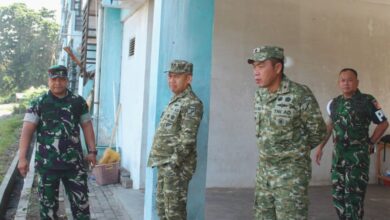 Peninjauan marshalling area Yonif TP 916