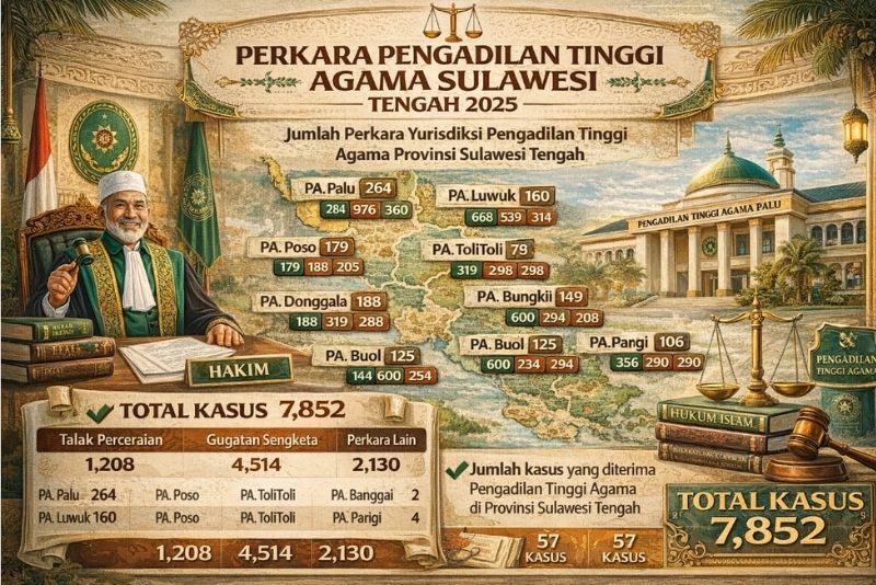 Perkara Pengadilan Agama Sulawesi Tengah 2025