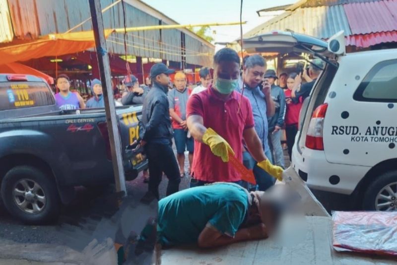 Pria Ditemukan Meninggal di Pasar Tomohon