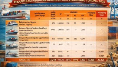 aktivitas bongkar Pelabuhan Bitung 2025