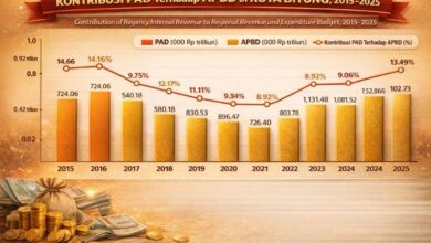 kontribusi PAD Kota Bitung terhadap APBD