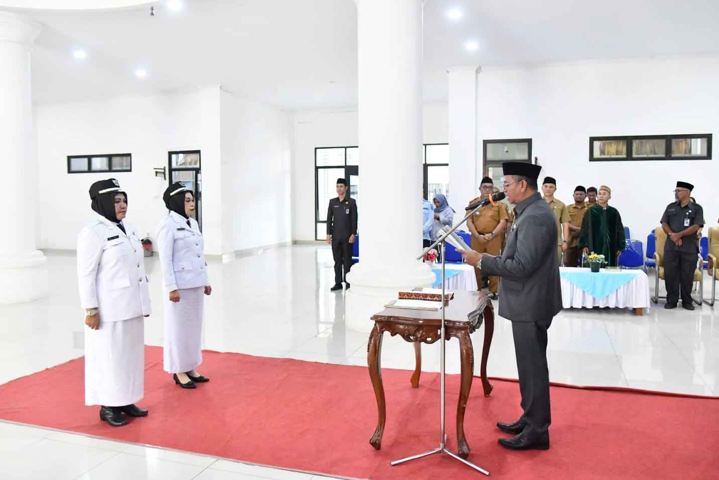 Pelantikan Pj Sangadi Desa Modayag III dan Desa Bulawan oleh Bupati Boltim