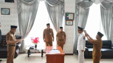 Pelantikan Ikhlas Pasambuna sebagai Pj Sangadi Kotabunan oleh Wakil Bupati Boltim