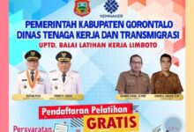 pelatihan kerja gratis BLK Limboto