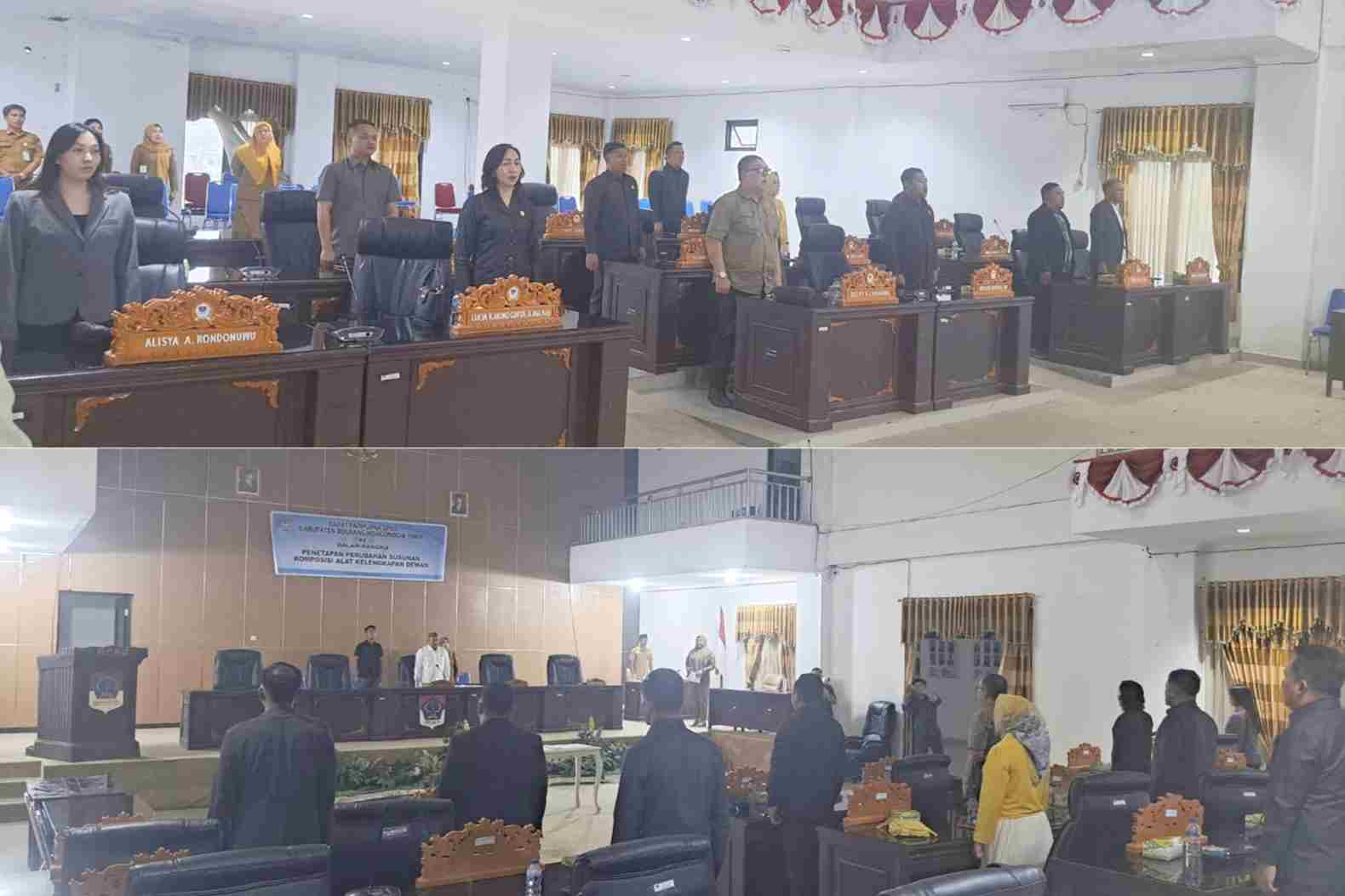 Rapat paripurna DPRD Bolaang Mongondow Timur penetapan perubahan komposisi AKD