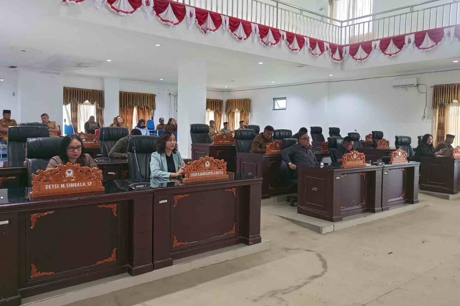 Rapat paripurna DPRD Boltim penetapan Pokok Pikiran DPRD terhadap RKPD 2027