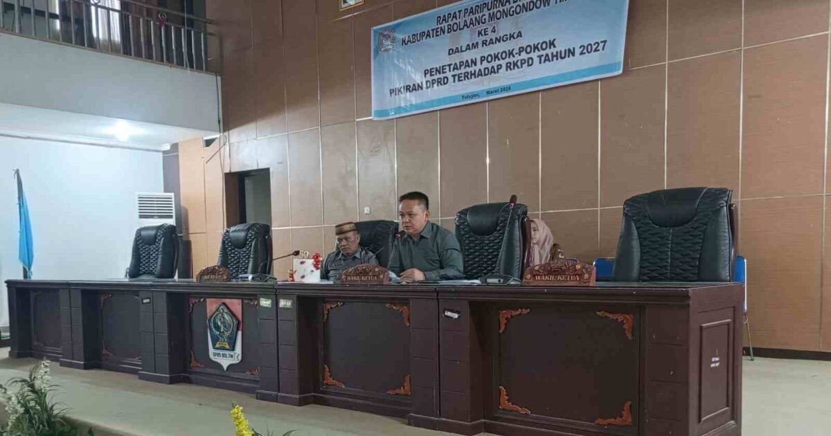 rapat paripurna dprd boltim RKPD 2027