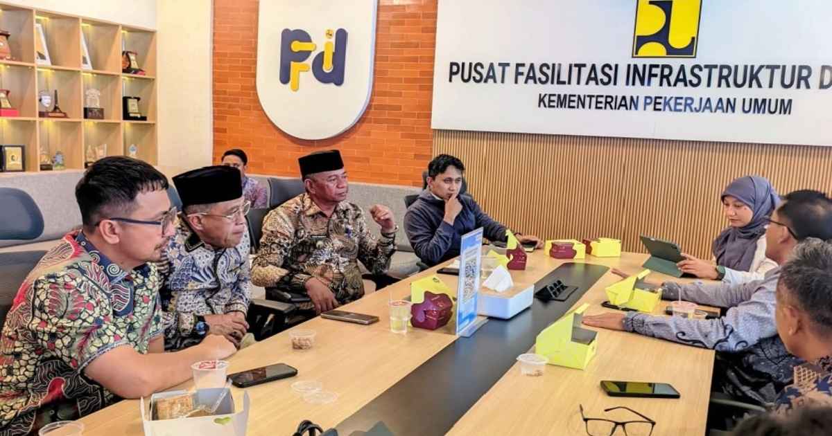 Bupati Boltim Oskar Manoppo saat audiensi di Kementerian PU