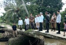 jembatan rusak Desa Mopugad