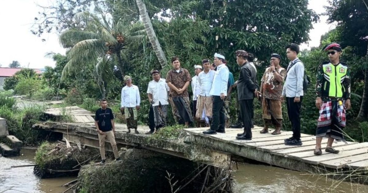 jembatan rusak Desa Mopugad