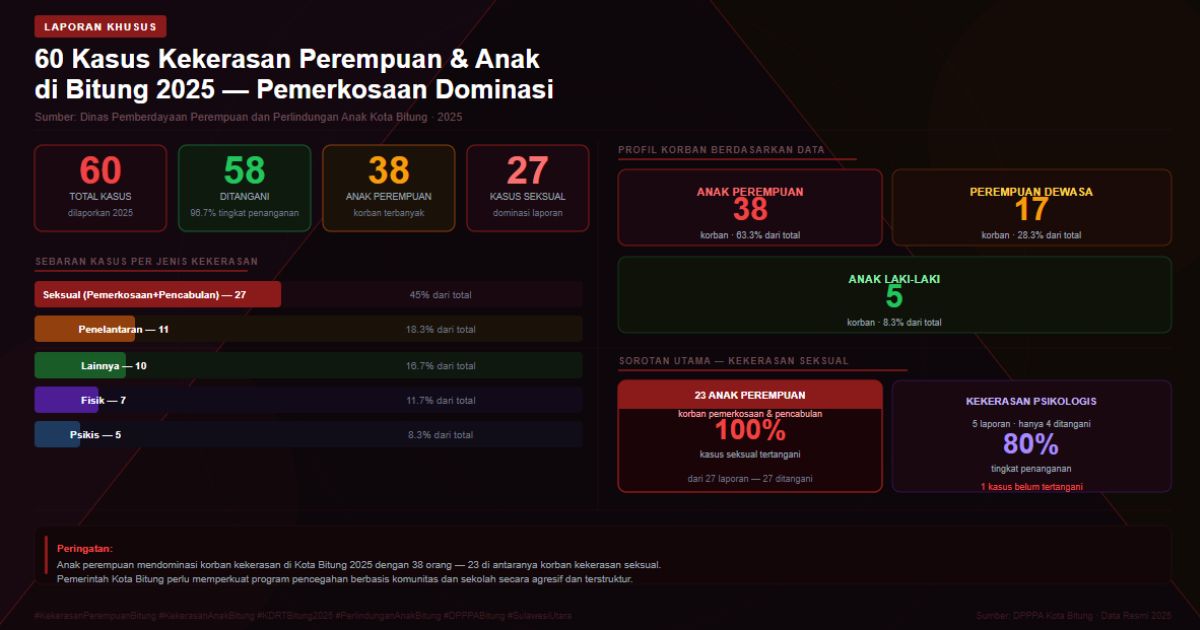 kekerasan perempuan dan anak Bitung