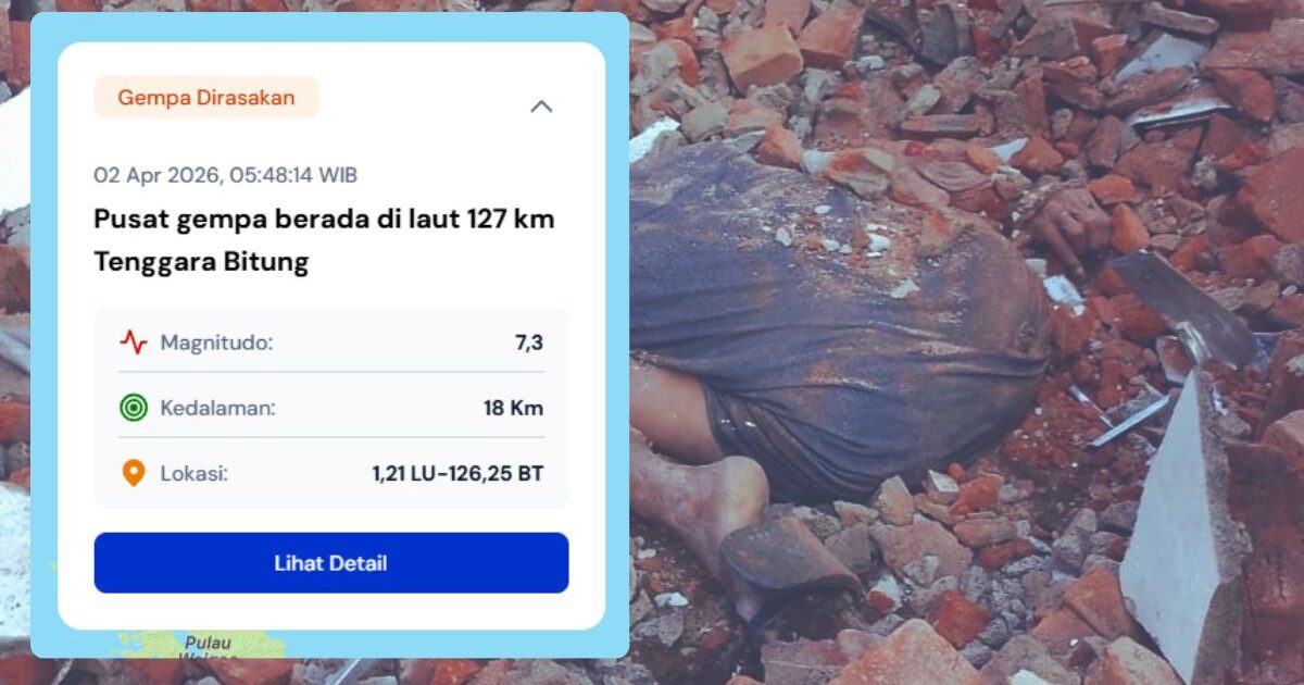peringatan tsunami Sulawesi Utara