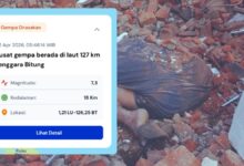 peringatan tsunami Sulawesi Utara