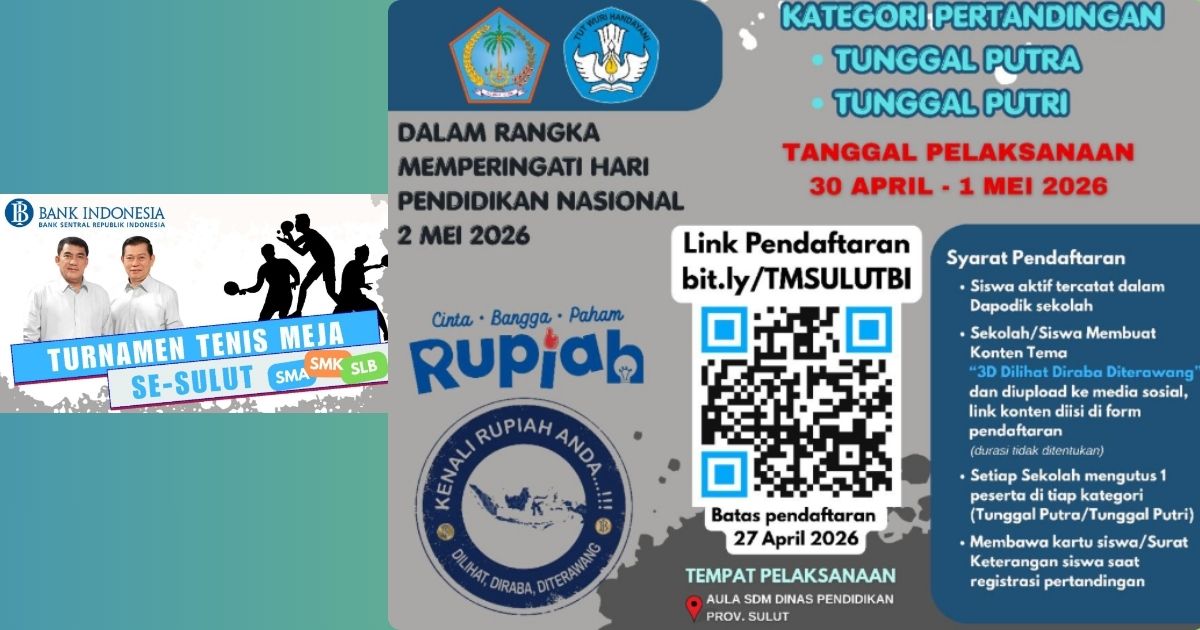 turnamen tenis meja se-Sulut 2026