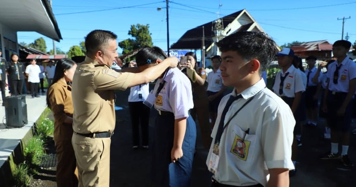 Wakil Bupati Boltim Argo Sumaiku membuka TKA SMP Katolik Guaan