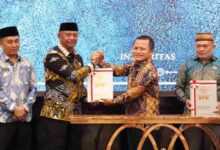 Bupati Boltim Oskar Manoppo menerima LHP BPK RI Sulut Tahun 2025