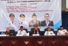 Bupati Oskar Manoppo menghadiri pertemuan ABPEDNAS Sulut dengan ABPEDNAS Boltim dan BPD Se Boltim