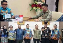 Wabup Boltim Argo Vinsensius Sumaiku saat audiensi dengan Pemprov Sulut membahas eksplorasi panas bumi Mooat