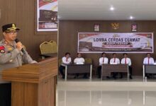 Kapolres Boltim membuka Lomba Cerdas Cermat KUHP dan KUHAP