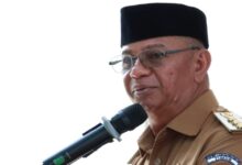 Oskar Manoppo menyampaikan rencana Pilsang serentak di 81 desa Kabupaten Boltim